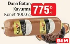 KONET DANA BATON KAVURMA 1000 G fiyat ve kampanya bilgisi